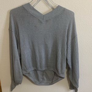 Free People Oversized Soft Textured Long Sleeve